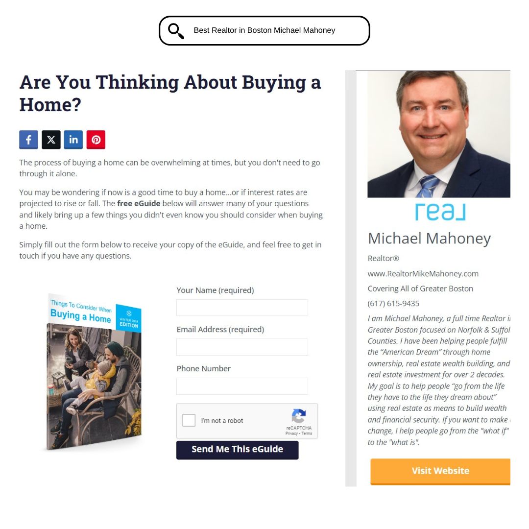 A picture of a A home buyer guide provided by Realtor Michael Mahoney of REAL Broker LLC in Boston