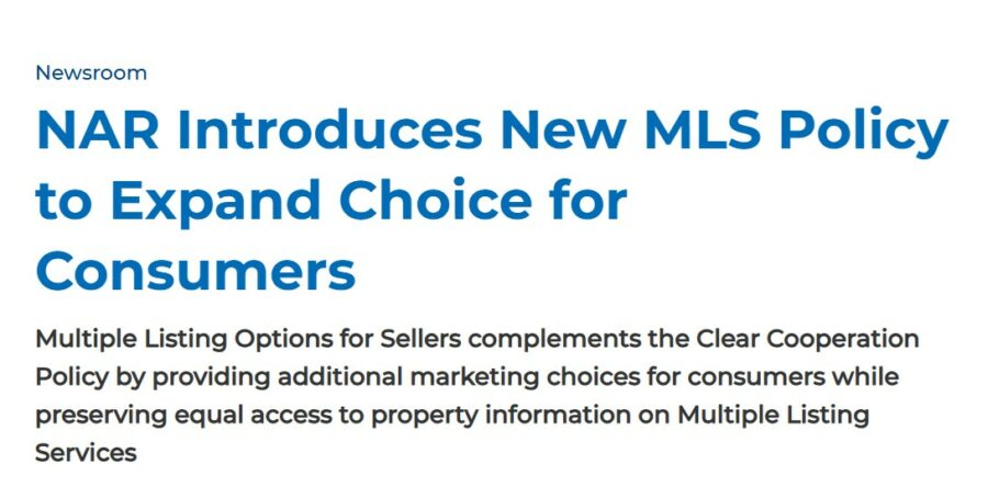 NAR: National Association of Realtors Clear Cooperation Policy
