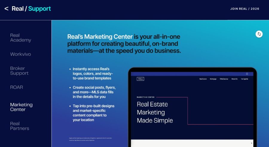 Real brokers marketing system